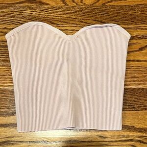 Aritzia pink strapless top